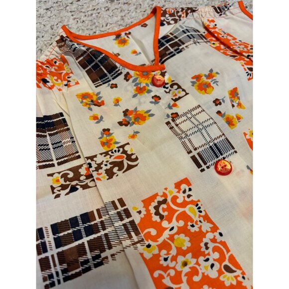 2 Vintage half Aprons and Cobbler Apron / Smock Fruit Retro - Picture 14 of 14